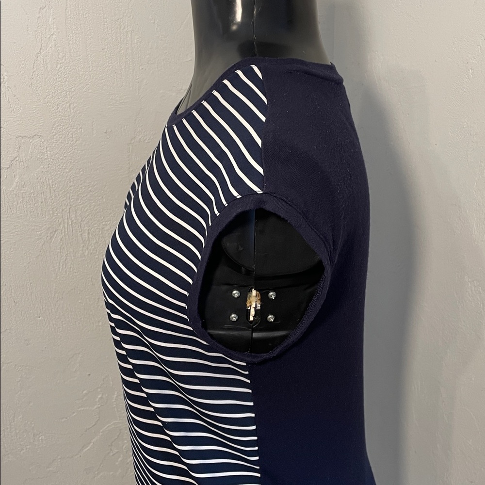 LOFT Navy and White Striped Sleeveless Top - Picture 12 of 15